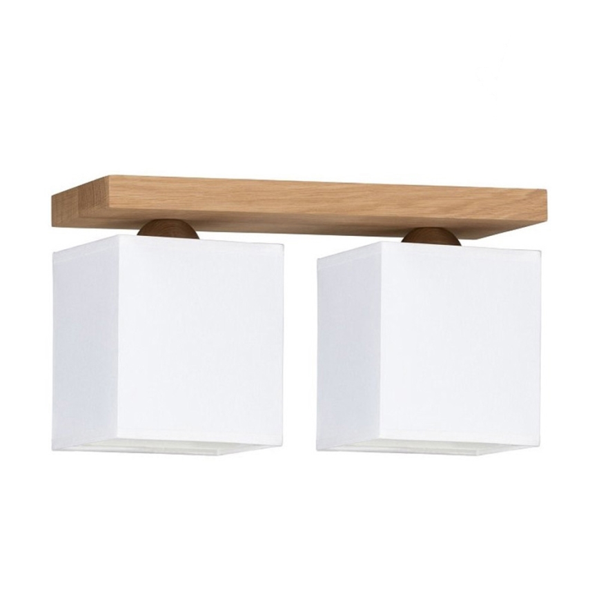 Потолочный светильник INGER 2xE27/25W/230V дуб - сертифицировано FSC