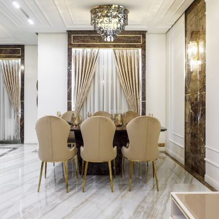 Потолочный светильник LUXURIA 9xE14/40W/230V диаметр 48 см золотистый