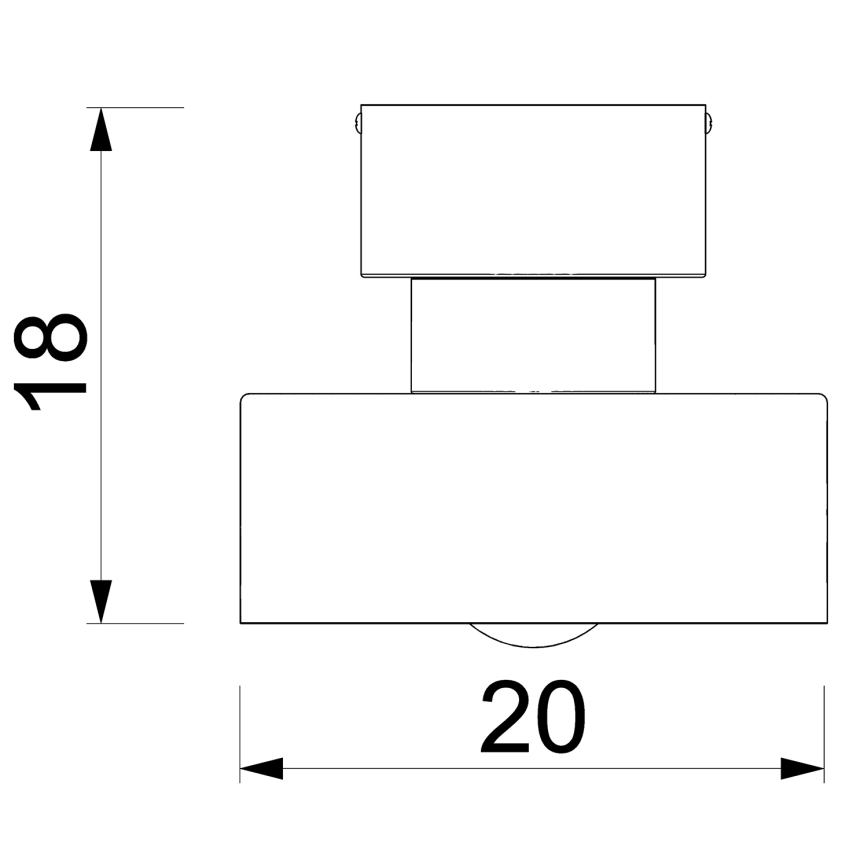Потолочный светильник MARTI 1xE27/15W/230V белый/блестящий хром