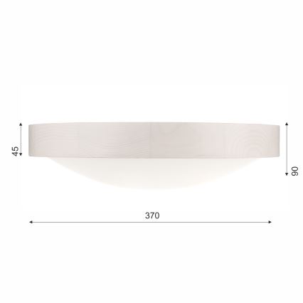 Потолочный светильник MEDA 2xE27/60W/230V сосна