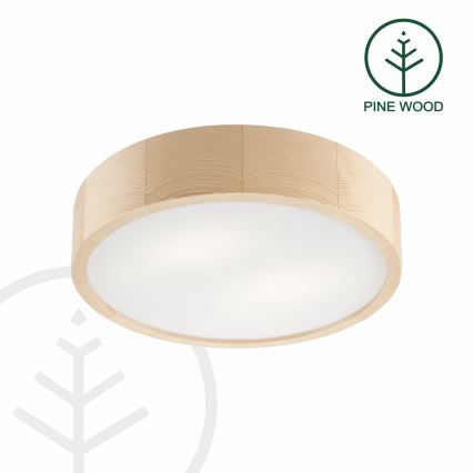 Потолочный светильник NATURAL 2xE27/60W/230V диаметр 37 см сосна