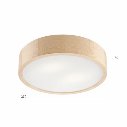 Потолочный светильник NATURAL 2xE27/60W/230V диаметр 37 см сосна