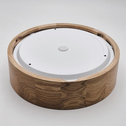 Потолочный светильник для ванной комнаты OAK 2xE27/15W/230V IP54 дуб диаметр 27 см