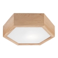 Потолочный светильник OAK HEX 1xE27/60W/230V ⌀ 32 см дуб