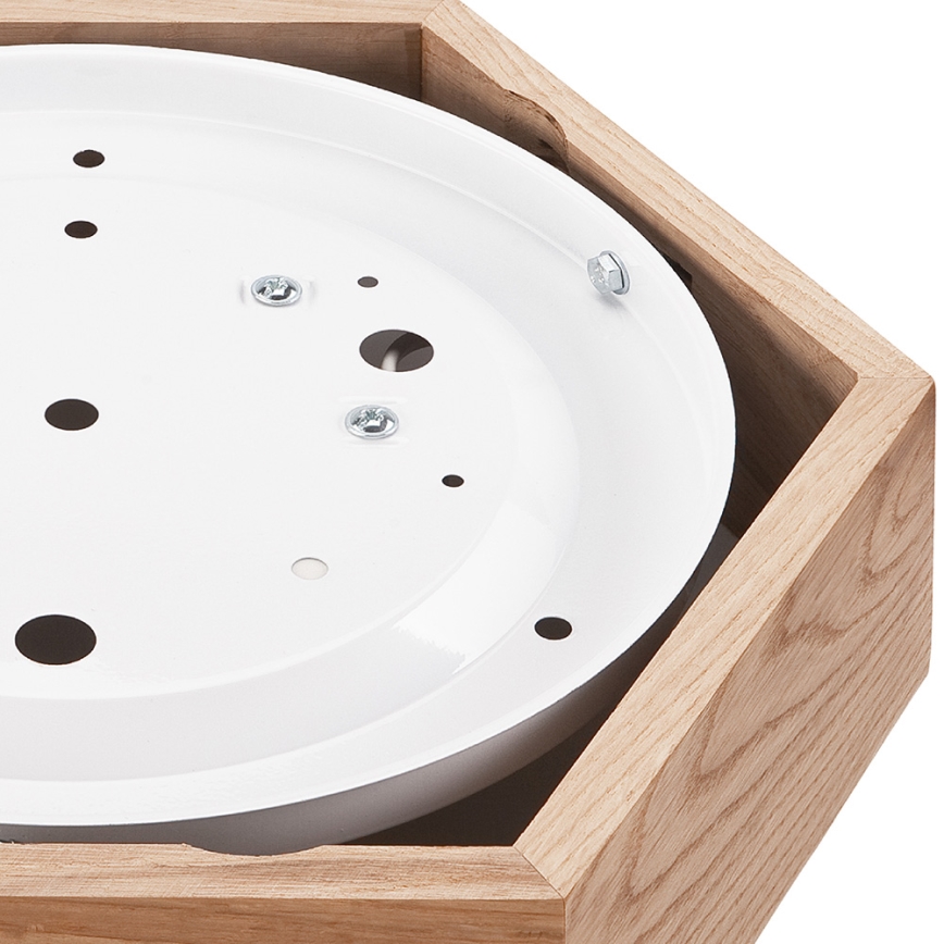 Потолочный светильник OAK HEX 1xE27/60W/230V ⌀ 32 см дуб