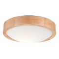 Потолочный светильник OAK SLIM 1xE27/60W/230V дуб диаметр 27 см