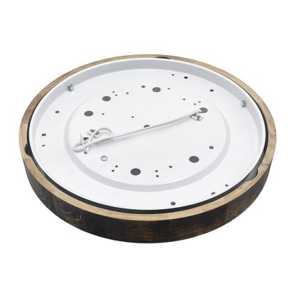 Потолочный светильник OAK SLIM 2xE27/15W/230V диам. 37 см дуб/тёмно-коричневый