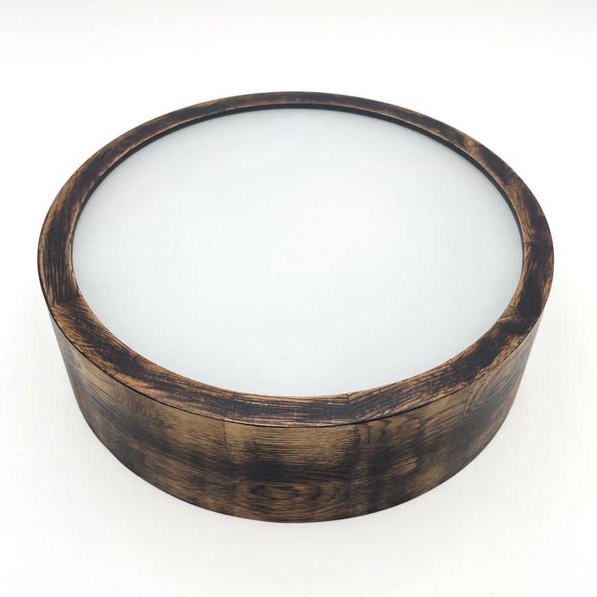 Потолочный светильник OAK SMOKY 1xE27/15W/230V диаметр 27,5 см дуб/темно-коричневый