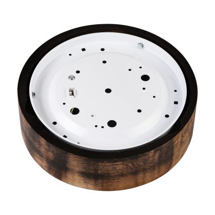 Потолочный светильник OAK SMOKY 1xE27/15W/230V диаметр 27,5 см дуб/темно-коричневый