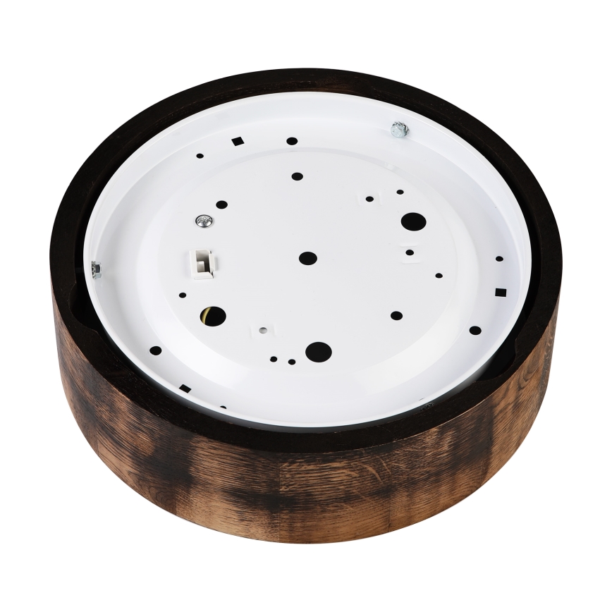 Потолочный светильник OAK SMOKY 1xE27/15W/230V диаметр 27,5 см дуб/темно-коричневый