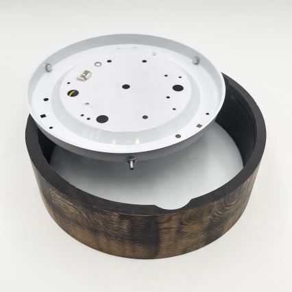 Потолочный светильник OAK SMOKY 1xE27/15W/230V диаметр 27,5 см дуб/темно-коричневый