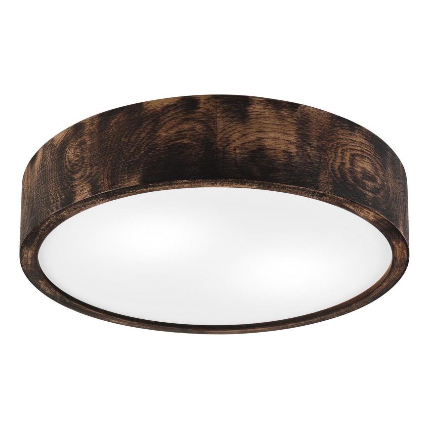 Потолочный светильник OAK SMOKY 2xE27/15W/230V диаметр 37,5 см дуб/темно-коричневый