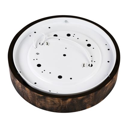 Потолочный светильник OAK SMOKY 2xE27/15W/230V диаметр 37,5 см дуб/темно-коричневый