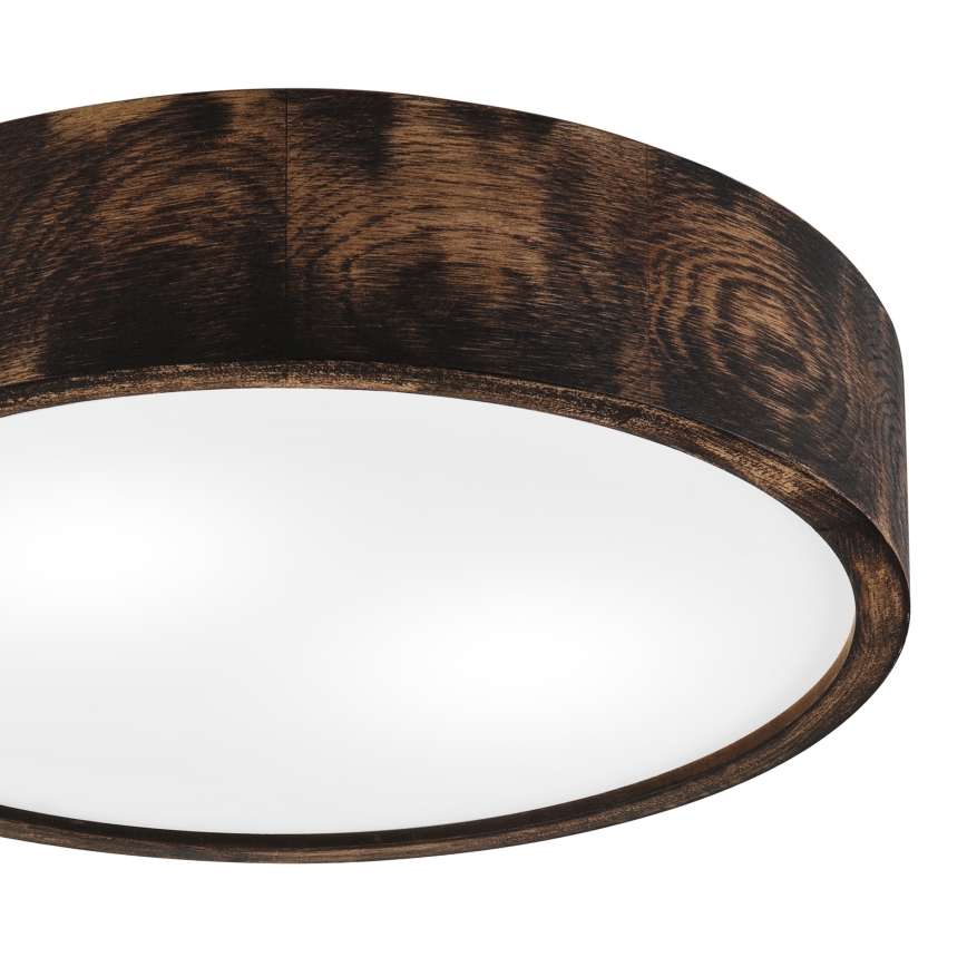 Потолочный светильник OAK SMOKY 2xE27/15W/230V диаметр 37,5 см дуб/темно-коричневый