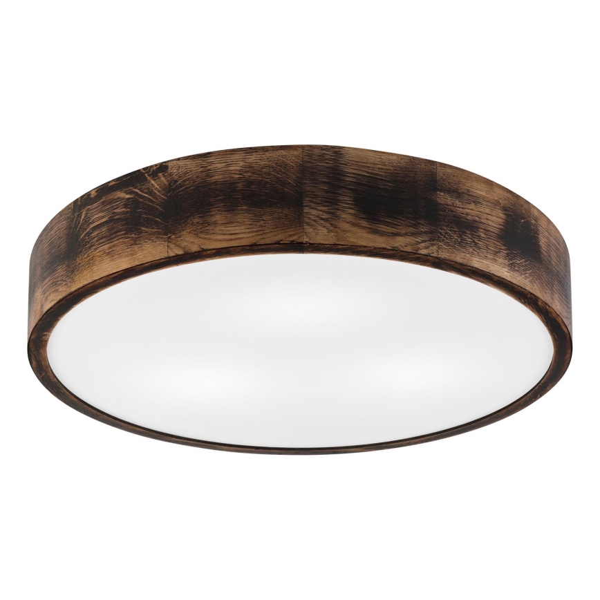 Потолочный светильник OAK SMOKY 3xE27/15W/230V диаметр 47,5 см дуб/темно-коричневый