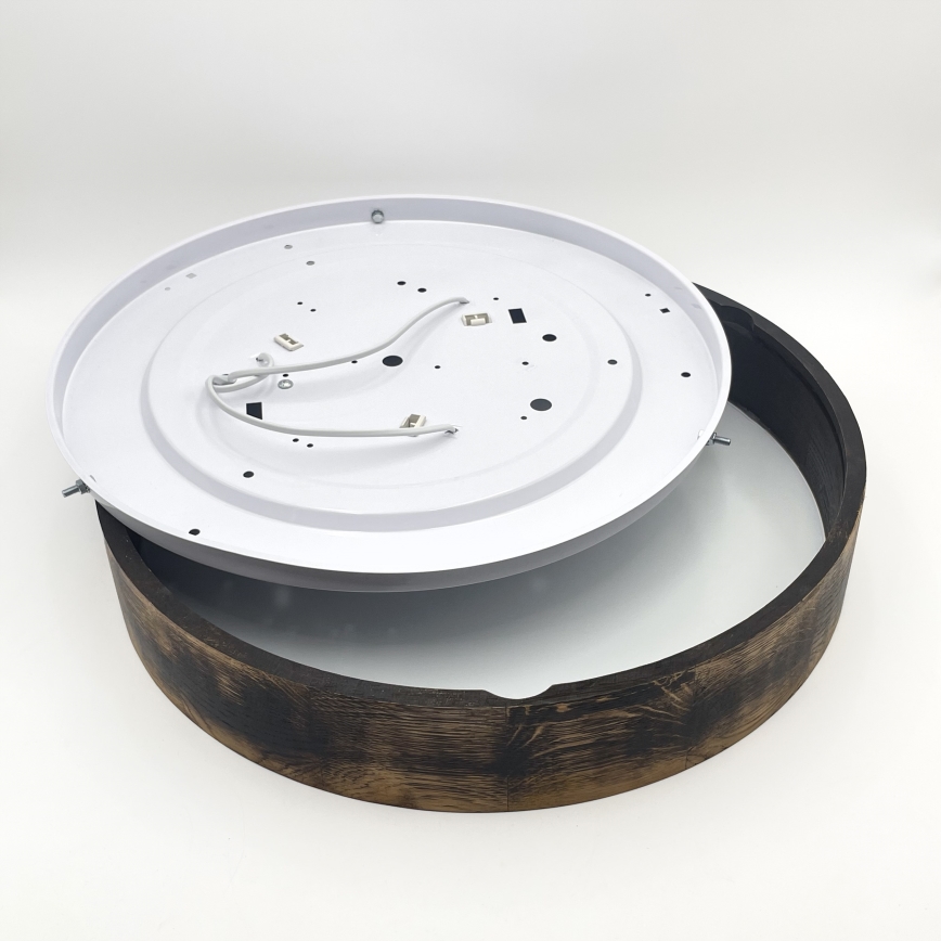 Потолочный светильник OAK SMOKY 3xE27/15W/230V диаметр 47,5 см дуб/темно-коричневый