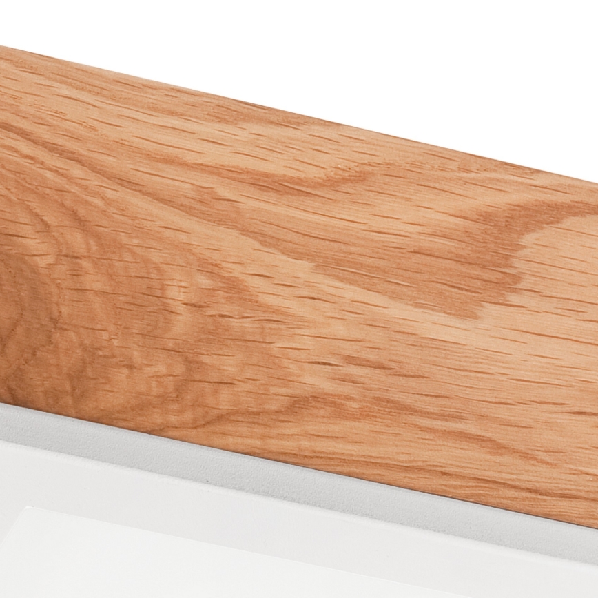 Потолочный светильник OAK SQUARE 2xE27/15W/230V 31x31 см дуб/белый
