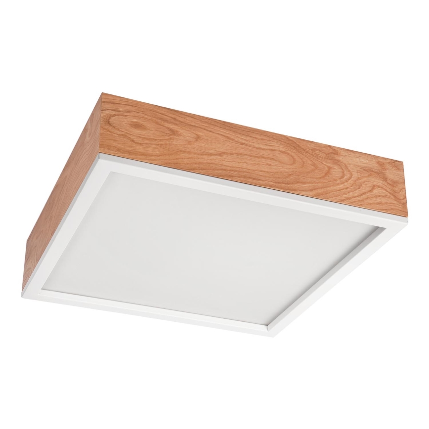 Потолочный светильник OAK SQUARE 4xE27/15W/230V 39x39 см дуб/белый