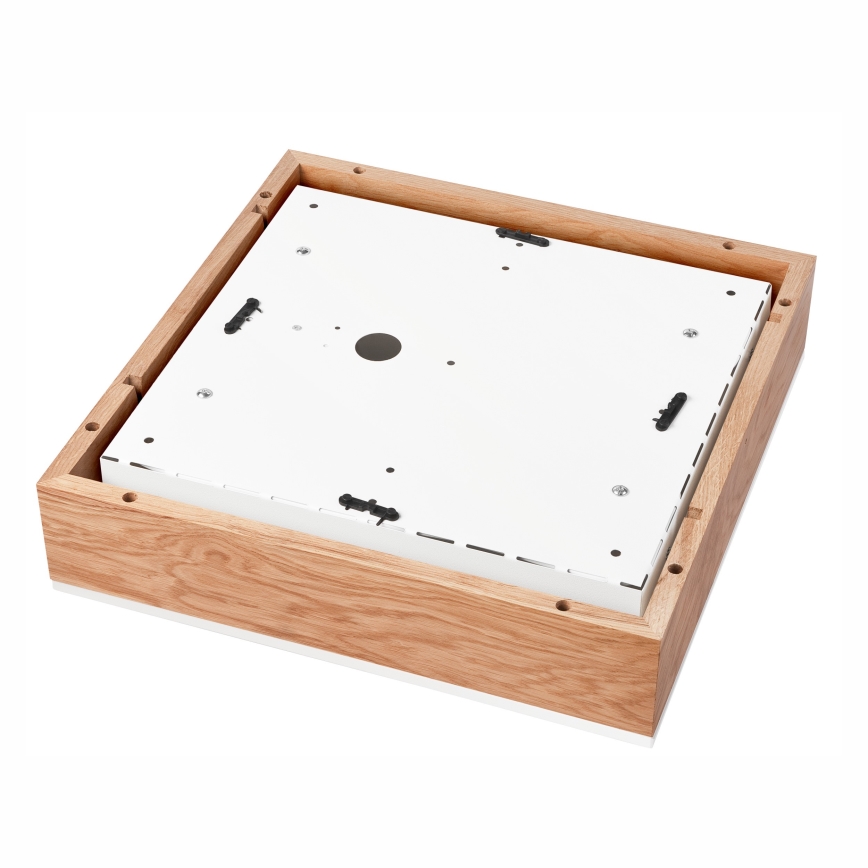 Потолочный светильник OAK SQUARE 4xE27/15W/230V 39x39 см дуб/белый