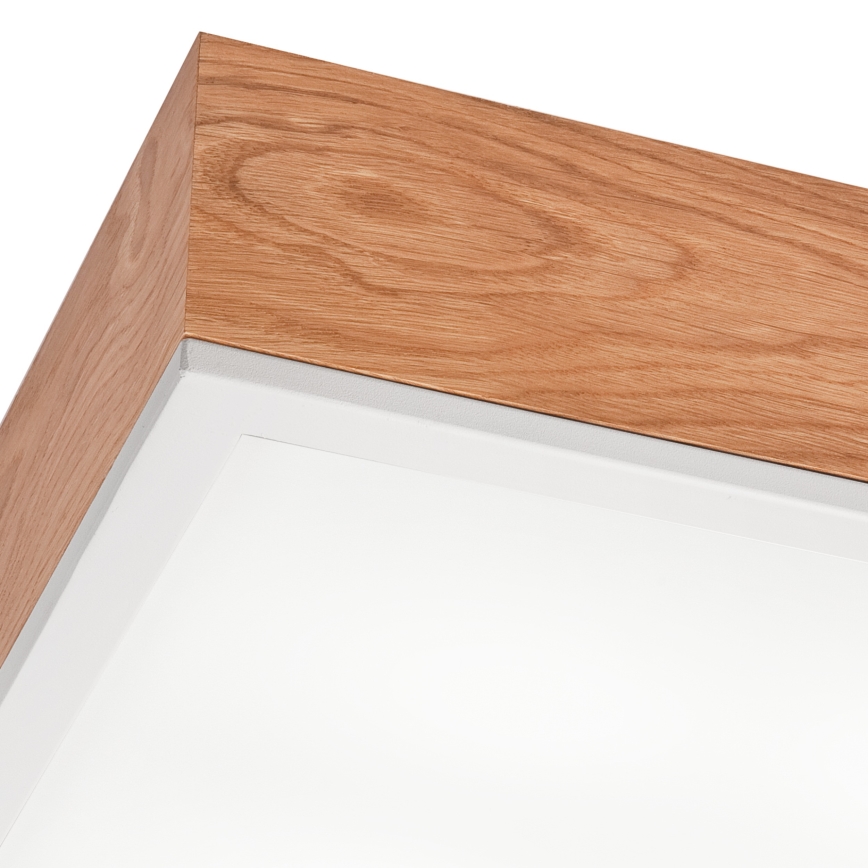 Потолочный светильник OAK SQUARE 4xE27/15W/230V 39x39 см дуб/белый