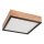 Потолочный светильник OAK SQUARE 4xE27/15W/230V 39x39 см дуб/черный