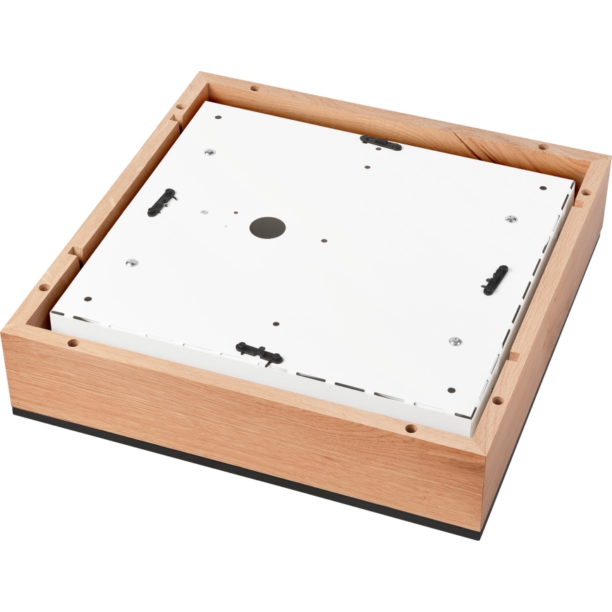 Потолочный светильник OAK SQUARE 4xE27/15W/230V 39x39 см дуб/черный
