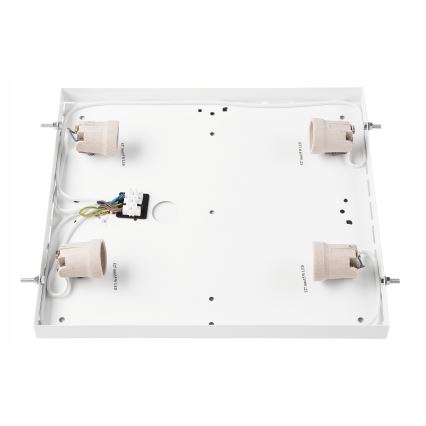Потолочный светильник OAK SQUARE 4xE27/15W/230V 39x39 см дуб/черный