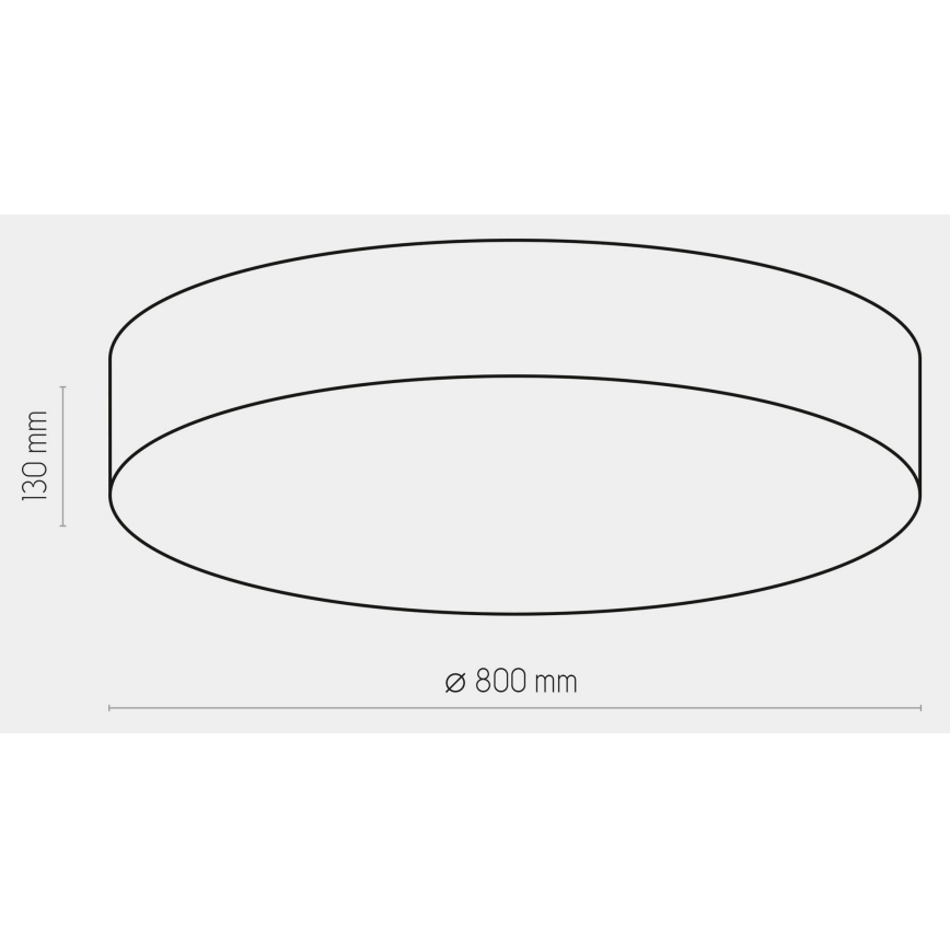 Потолочный светильник RONDO 6xE27/15W/230V ⌀ 80 см черный