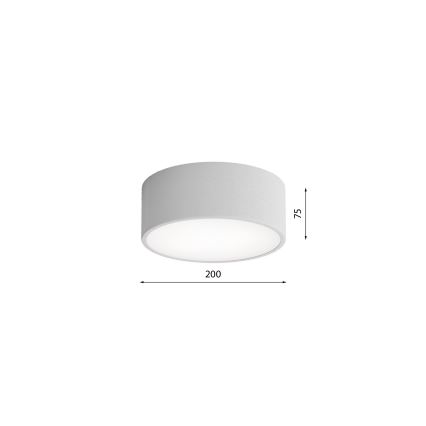Потолочный светильник с датчиком CLEO 1xE27/40W/230V диаметр 20 cм серый