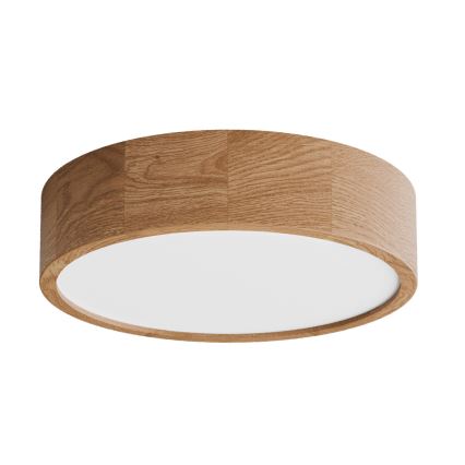Потолочный светильник с датчиком CLEO, 3xE27/24W/230V, диаметр 37,5 см, отделка дуб
