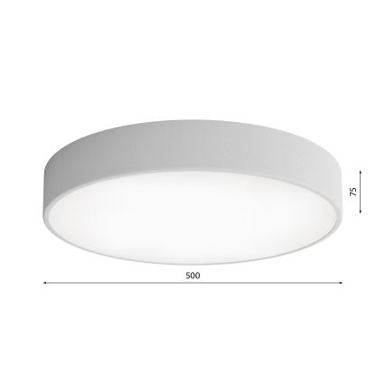 Потолочный светильник с датчиком CLEO 4xE27/24W/230V ⌀ 50 см серый