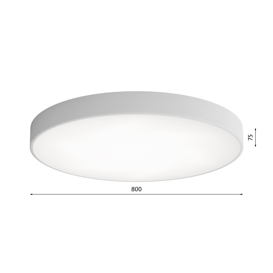 Потолочный светильник с датчиком CLEO 6xE27/24W/230V ⌀ 80 см серый