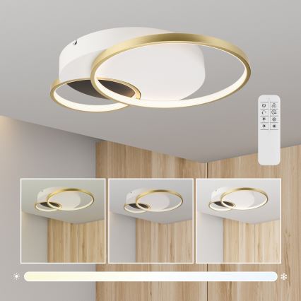 Потолочный светильник с регулированием яркости BENITO LED/31W/230V 3000-6500K белый/золотистый