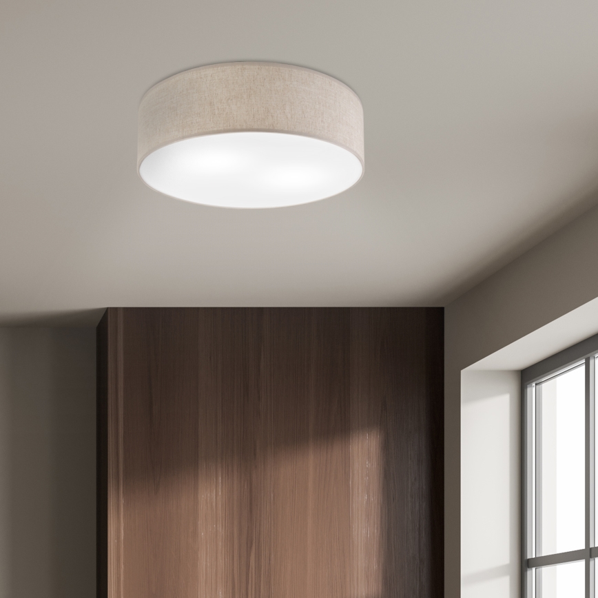 Потолочный светильник SIRJA 2xE27/15W/230V, диаметр 45 см, бежевый