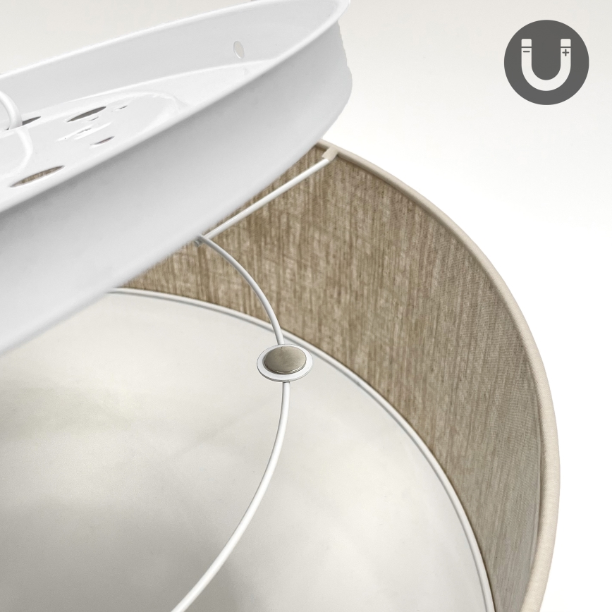 Потолочный светильник SIRJA 2xE27/15W/230V, диаметр 45 см, бежевый