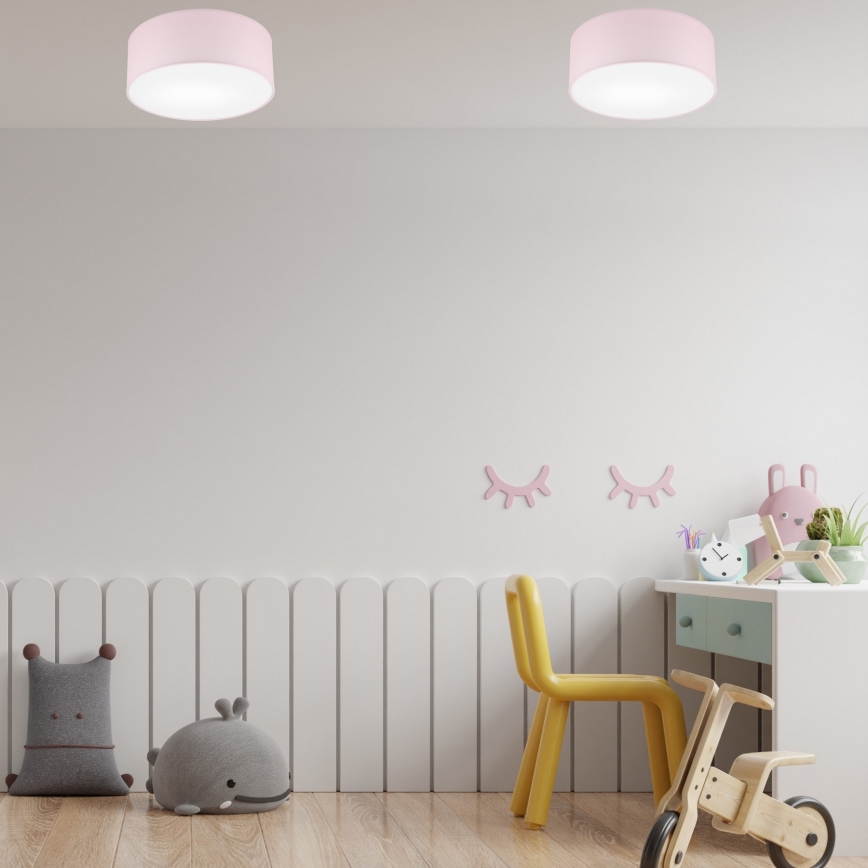 Потолочный светильник SIRJA PASTEL 1xE27/60W/230V диаметр 35 см розовый