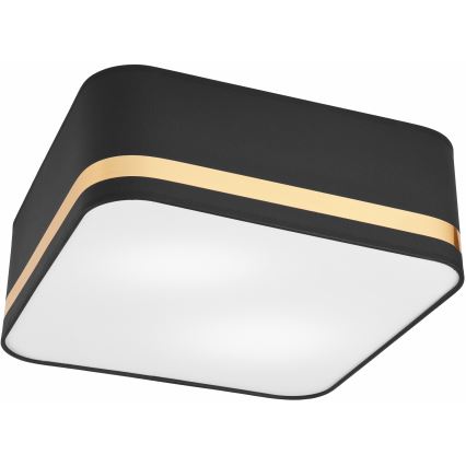 Потолочный светильник SIRJA SQUARE 2xE27/60W/230V 35x35 см черный