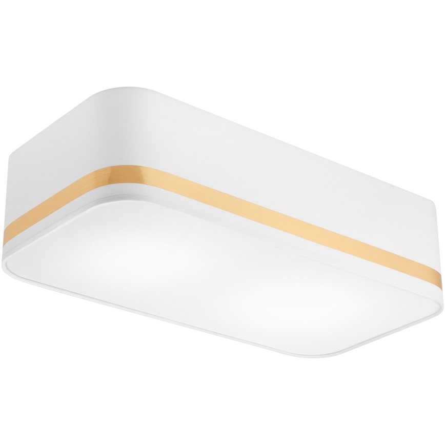 Потолочный светильник SIRJA SQUARE STRIPE 2xE27/15W/230V белый/золотистый
