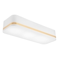 Потолочный светильник SIRJA SQUARE STRIPE 3xE27/15W/230V белый/золотистый