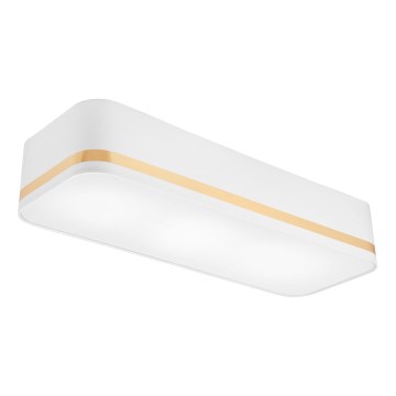 Потолочный светильник SIRJA SQUARE STRIPE 3xE27/15W/230V белый/золотистый