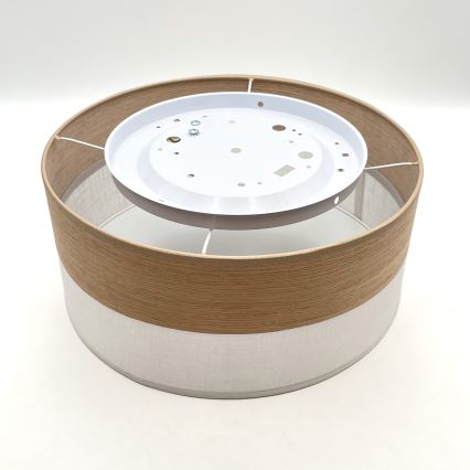 Потолочный светильник SIRJA WOOD 1xE27/15W/230V диаметр 35 см белый/дуб