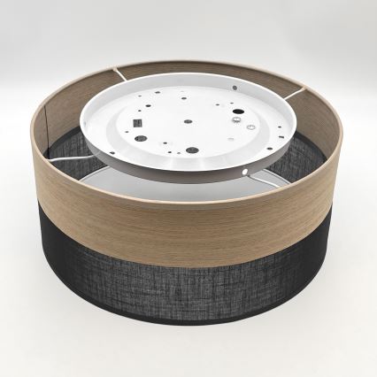 Потолочный светильник SIRJA WOOD 1xE27/15W/230V диаметр 35 см черный/дуб
