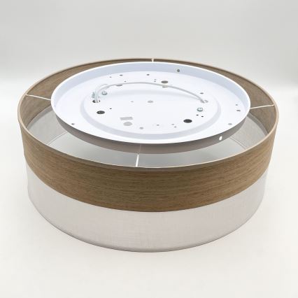 Потолочный светильник SIRJA WOOD 2xE27/15W/230V диаметр 45 см белый/дуб