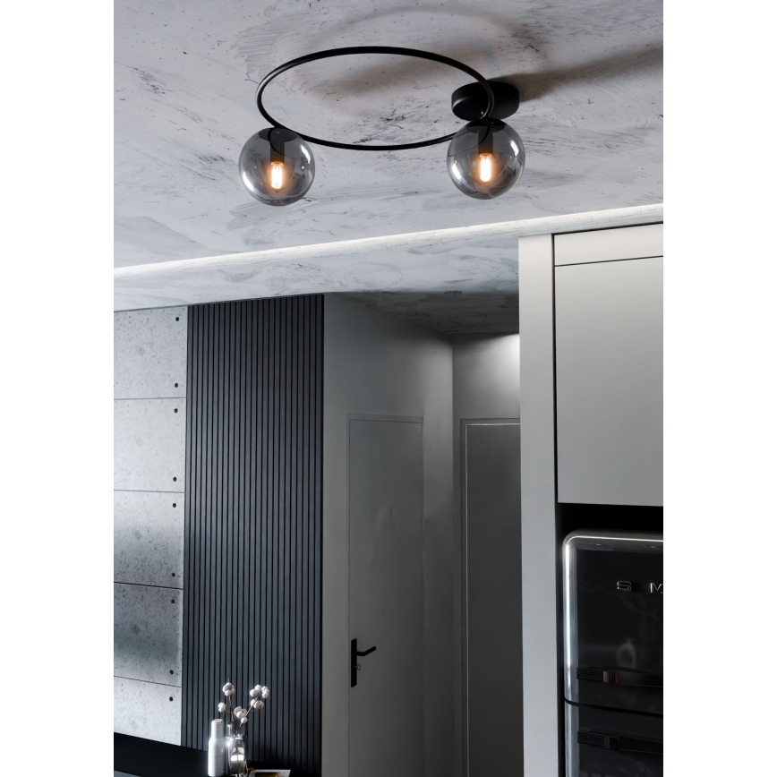 Потолочный светильник SOPRA 2xE14/10W/230V черный