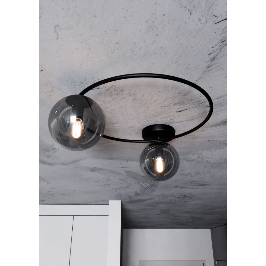 Потолочный светильник SOPRA 2xE14/10W/230V черный