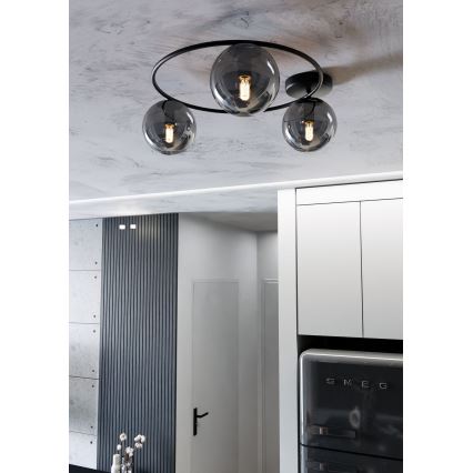Потолочный светильник SOPRA 3xE14/10W/230V черный