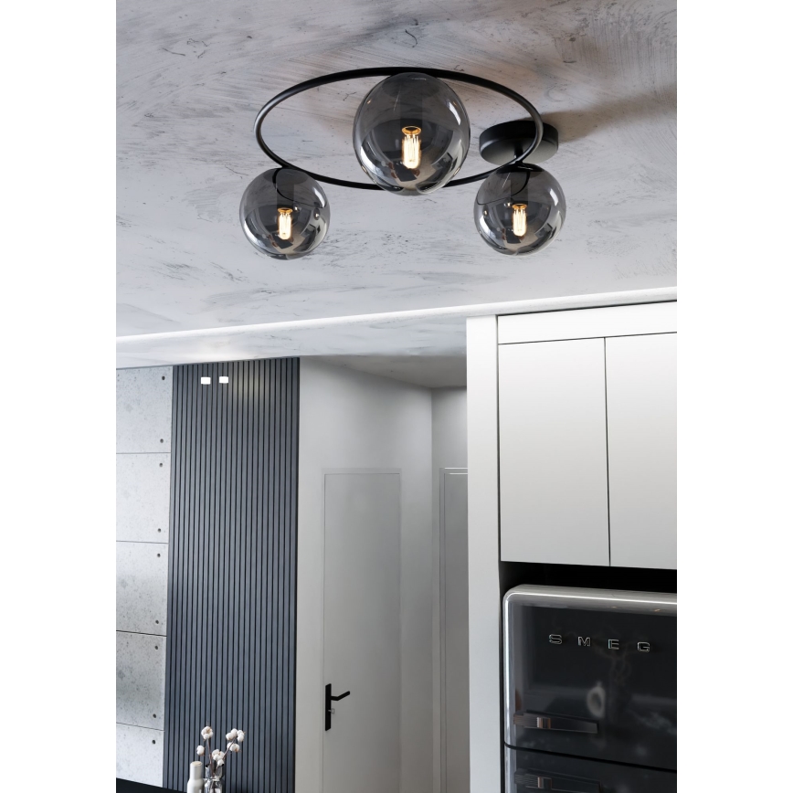 Потолочный светильник SOPRA 3xE14/10W/230V черный