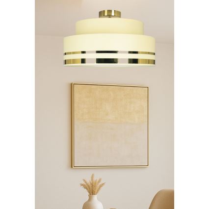 Потолочный светильник TAMI 1xE27/60W/230V бежевый/золотистый