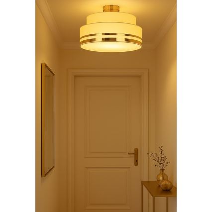 Потолочный светильник TAMI 1xE27/60W/230V бежевый/золотистый