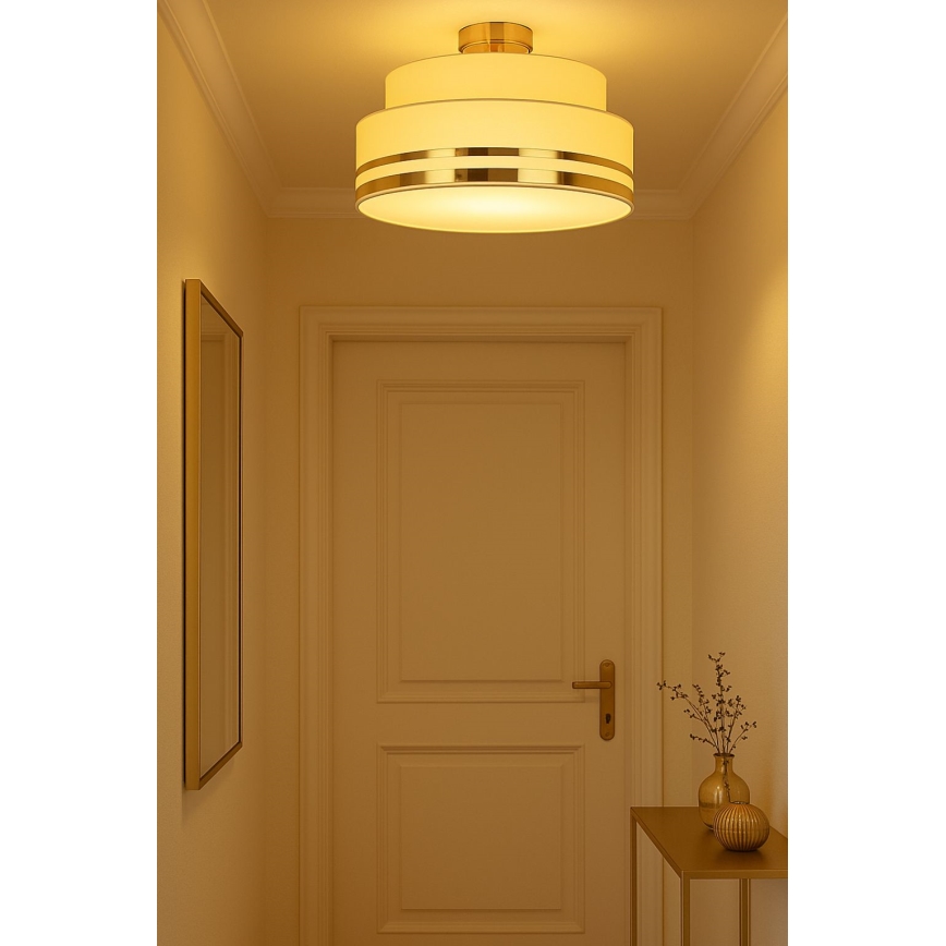 Потолочный светильник TAMI 1xE27/60W/230V бежевый/золотистый